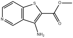 3-AMINO-THIENO[3,2-C]PYRIDINE-2-CARBOXYLIC ACID METHYL ESTER Structure