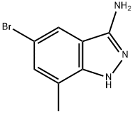 5-브로모-7-메틸-1H-인다졸-3-아민 구조식 이미지