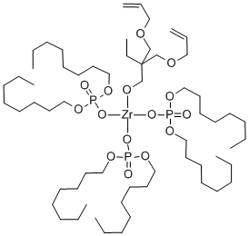 ZIRCONIUM (BIS-2,2-(ALLYLOXYMETHYL)BUTOXIDE)TRIS(DIOCTYLPHOSPHATE) Structure