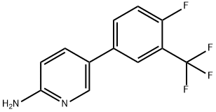 5-(4-Fluoro-3-(trifluoroMethyl)phenyl)pyridin-2-aMine Structure