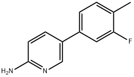 5-(3-플루오로-4-메틸페닐)피리딘-2-아민 구조식 이미지