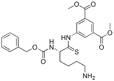 5-(benzyloxycarbonyllysylthioamido)isophthalic acid dimethyl ester Structure
