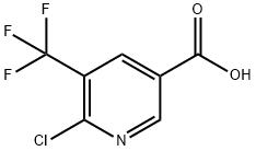 6-Chloro-5-(trifluoromethyl)pyridine-3-carboxylic acid Structure