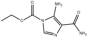 1H-Imidazole-1-carboxylicacid,5-amino-4-(aminocarbonyl)-,ethylester(9CI) 구조식 이미지