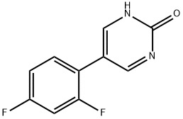 5-(2,4-다이플루오로페닐)피리미딘-2-올 구조식 이미지