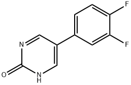 5-(3,4-다이플루오로페닐)피리미딘-2-올 구조식 이미지
