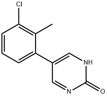 5-(3-Chloro-2-methylphenyl)-2-hydroxypyrimidine Structure