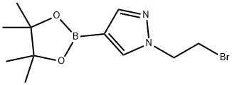 1-(2-bromoethyl)-4-(4,4,5,5-tetramethyl-1,3,2-dioxaborolan-2-yl)-1H-pyrazole Structure