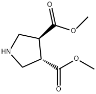 TRANS-PYRROLIDINE-3,4-DICARBOXYLIC ACID DIMETHYL ESTER Structure