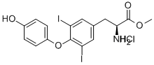L-티로신,O-(4-HYDROXYPENYL)-3,5-DIIODO-,메틸에스테르,염산염 구조식 이미지
