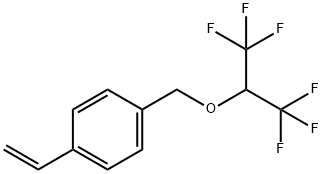 4-VINYLBENZYL HEXAFLUOROISOPROPYL ETHER Structure