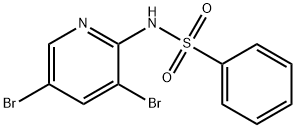 벤젠술폰아미드,N-(3,5-디브로모-2-피리디닐)- 구조식 이미지