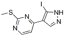 4-(5-iodo-1H-pyrazol-4-yl)-2-(methylthio)pyrimidine Structure