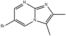 6-브로모-2,3-디메틸이미다조[1,2-a]피리미딘 구조식 이미지