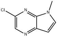 5H-Pyrrolo[2,3-b]pyrazine, 3-chloro-5-Methyl- Structure