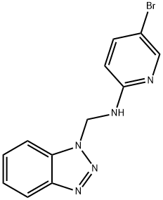 Benzotriazol-1-ylmethyl-(5-bromo-pyridin-2-yl)-amine Structure