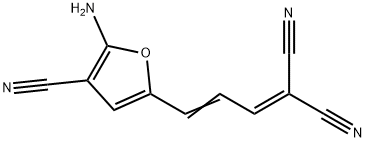 (2E)-3-(5-AMINO-4-CYANO-2-FURYL)PROP-2-ENYLIDENE]MALONONITRILE Structure