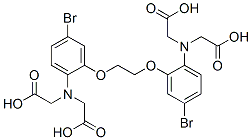 5,5'-dibromo-1,2-bis(2-aminophenoxy)ethane-N,N,N',N'-tetraacetic acid Structure