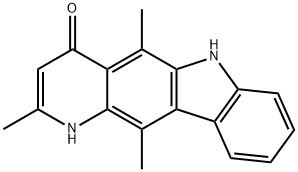 1,4-dihydro-4-oxo-2,5,11-trimethyl-6H-pyrido(3,2-b)carbazole 구조식 이미지