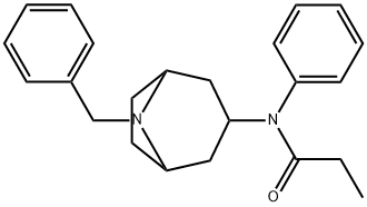 8-benzyl-8-azabicyclo(3.2.1)octane-3-propionanilide Structure