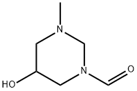 1(2H)-Pyrimidinecarboxaldehyde, tetrahydro-5-hydroxy-3-methyl- (9CI) Structure