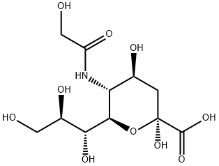 N-Glycolylneuraminic acid 구조식 이미지