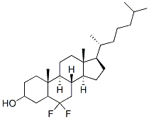 6,6-difluorocholestanol Structure