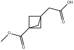 2-(3-(메톡시카르보닐)비시클로[1.1.1]펜탄-1-일)아세트산 구조식 이미지