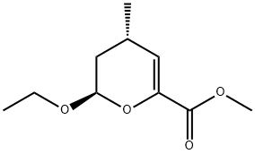 2H-Pyran-6-carboxylicacid,2-ethoxy-3,4-dihydro-4-methyl-,methylester,trans-(9CI) 구조식 이미지