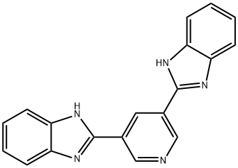 3-비스(5-벤즈이미다질)피리딘 구조식 이미지