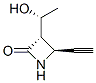 2-Azetidinone, 4-ethynyl-3-(1-hydroxyethyl)-, [3S-[3alpha(S*),4beta]]- (9CI) Structure