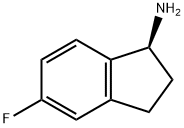(S)-5-FLUORO-2,3-DIHYDRO-1H-INDEN-1-AMINE-HCl 구조식 이미지