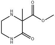 2-피페라진카르복실산,2-메틸-3-옥소-,메틸에스테르(9CI) 구조식 이미지