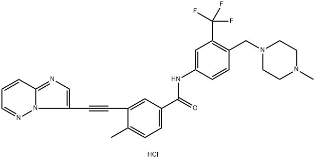 Ponatinib Hydrochloride 구조식 이미지