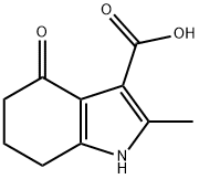 2-methyl-4-oxo-4,5,6,7-tetrahydro-1H-indole-3-carboxylic acid(SALTDATA: FREE) 구조식 이미지
