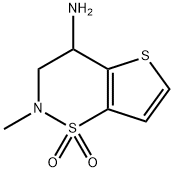 2-methyl-3,4-dihydro-2H-thieno[2,3-e][1,2]thiazin-4-amine 1,1-dioxide 구조식 이미지