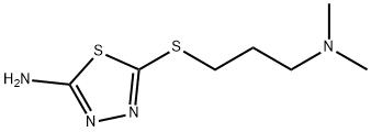 5-(3-Dimethylamino-propylsulfanyl)-[1,3,4]thiadiazol-2-ylamine Structure