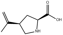 L-Proline, 4-(1-methylethenyl)-, cis- (9CI) Structure