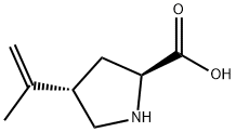 L-프롤린,4-(1-메틸에테닐)-,트랜스-(9CI) 구조식 이미지