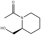 2-Piperidinemethanol, 1-acetyl-, (2S)- (9CI) Structure