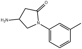 4-아미노-1-(3-메틸페닐)피롤리딘-2-온(SALTDATA:HCl) 구조식 이미지