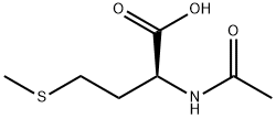 N-아세틸-DL-메티오닌 구조식 이미지