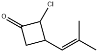 Cyclobutanone,  2-chloro-3-(2-methyl-1-propenyl)-  (9CI) 구조식 이미지
