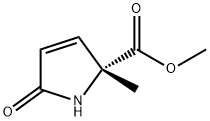 1H-Pyrrole-2-carboxylicacid,2,5-dihydro-2-methyl-5-oxo-,methylester,(R)- 구조식 이미지