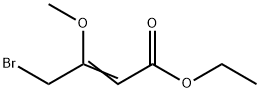 에틸4-브로모-3-메톡시BUT-2-ENOATE 구조식 이미지
