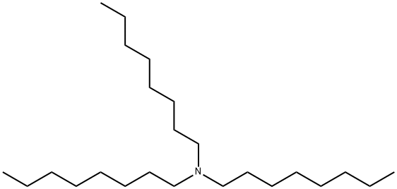 트리-N-옥틸아민 구조식 이미지
