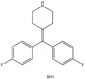 4-[Bis(4-fluorophenyl)methylene]piperidinehydrobromide Structure