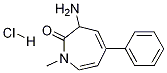 3-amino-1-methyl-5-phenyl-1H-azepin-2(3H)-one hydrochloride 구조식 이미지