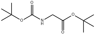 BOC-GLYCINE TERT-BUTYL ESTER 구조식 이미지