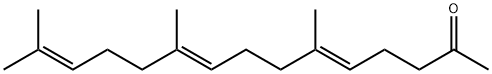 (5E,9E)-6,10,14-Trimethylpentadeca-5,9,13-trien-2-one 구조식 이미지